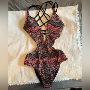 Abercrombie one piece cutout bathing suit